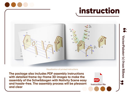 Schwibbogen with Nativity Scene