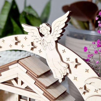 Schwibbogen with Nativity Scene