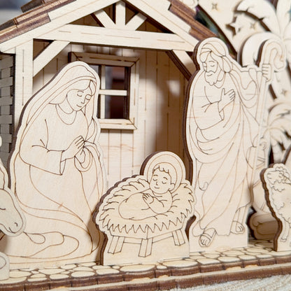 Schwibbogen with Nativity Scene