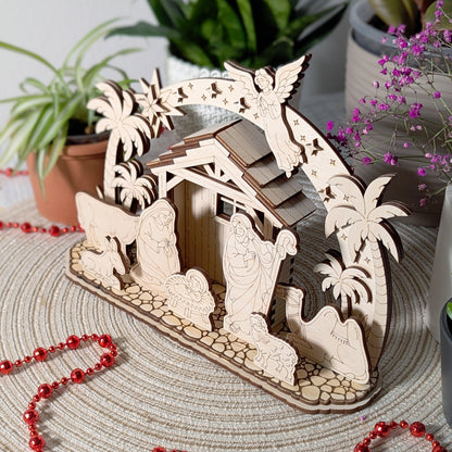 Schwibbogen with Nativity Scene