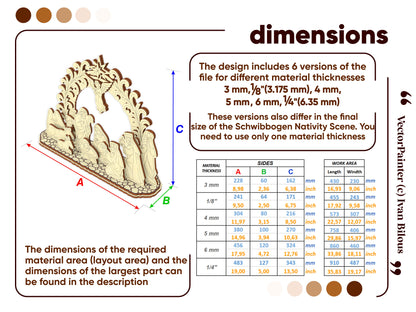 Schwibbogen with Nativity Scene