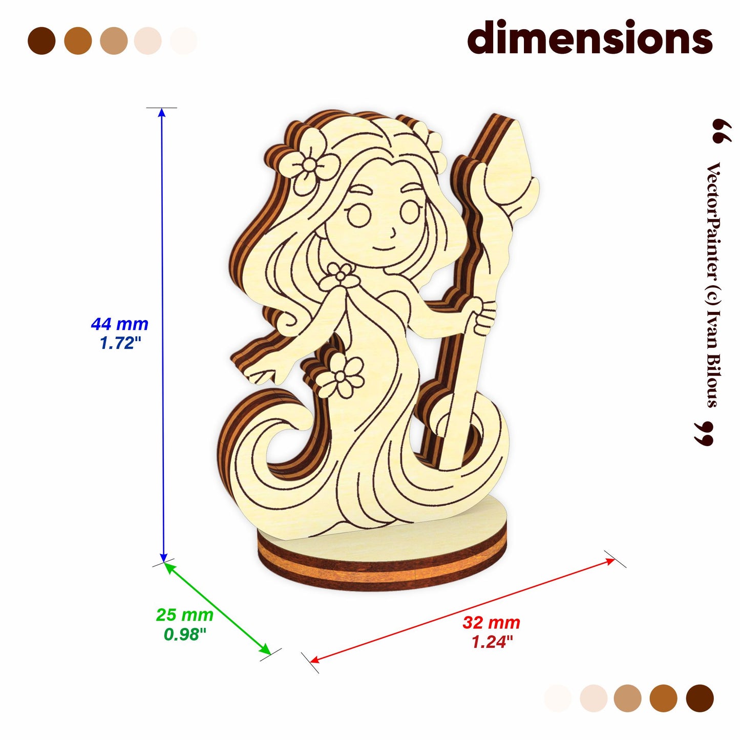 Fantasy Forest Dryad - Laser Cut File SVG & DXF