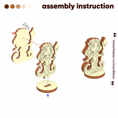 Fantasy Forest Dryad - Laser Cut File SVG & DXF