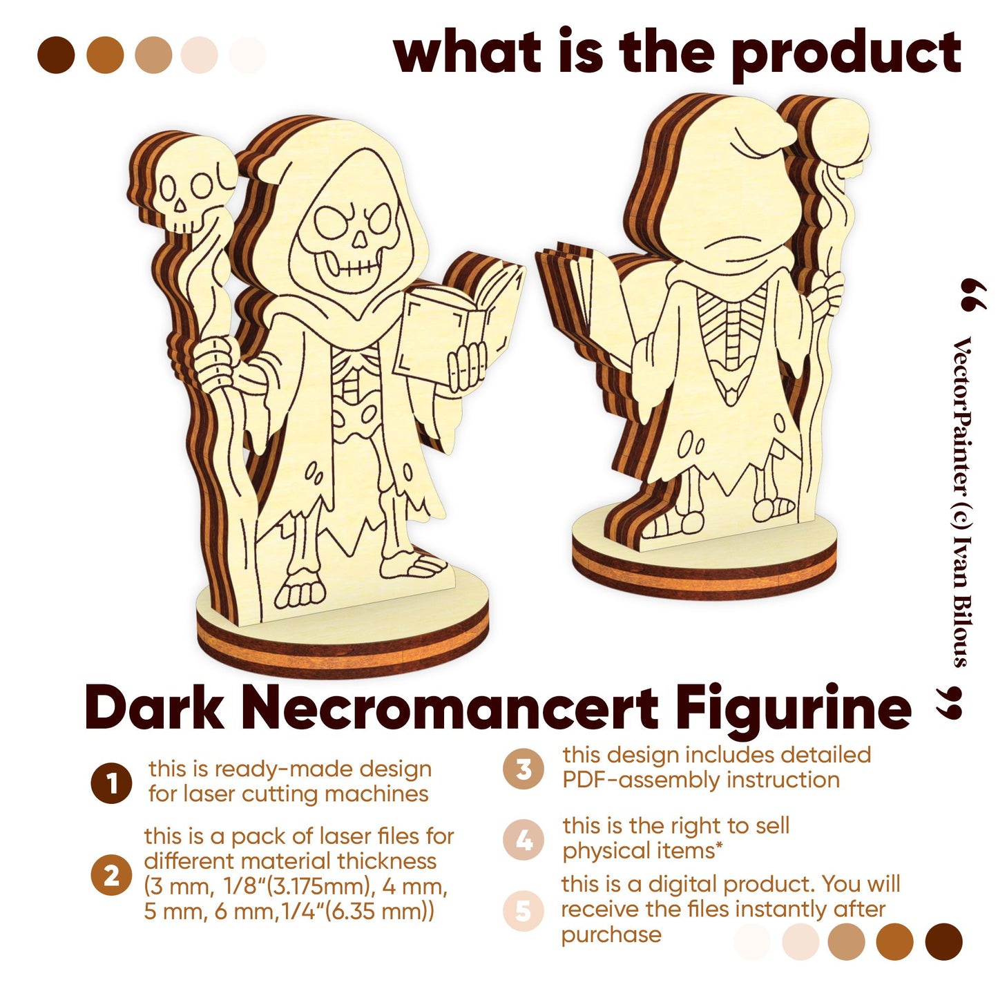 Dark Necromancert - Laser Cut File SVG & DXF