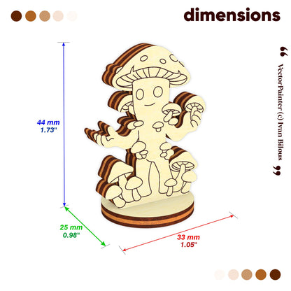 Mushroom Folk - Laser Cut File SVG & DXF