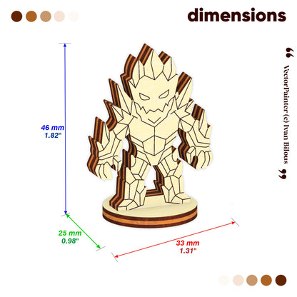 Crystal Golem - Laser Cut File SVG & DXF