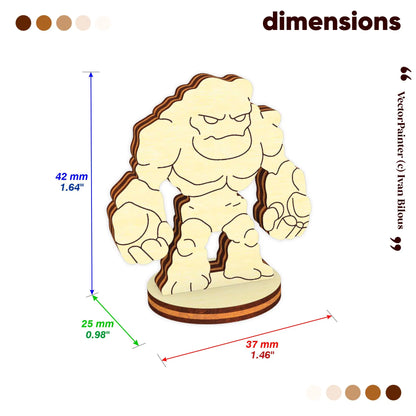 Stone Golem - Laser Cut File SVG & DXF