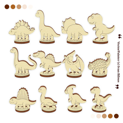 Dinosaur SVG Bundle Laser Cut File
