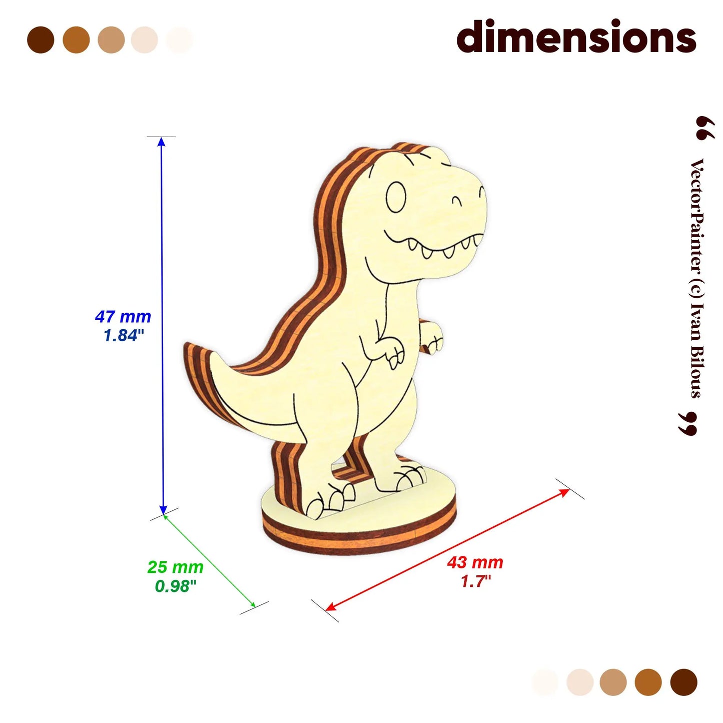 Dinosaur SVG Bundle Laser Cut File