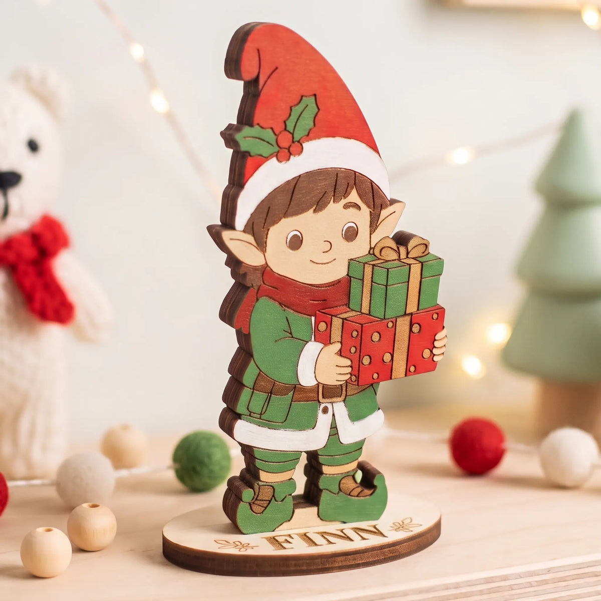 Set of 12 Santa’s Little Helpers Toys Laser Cut File