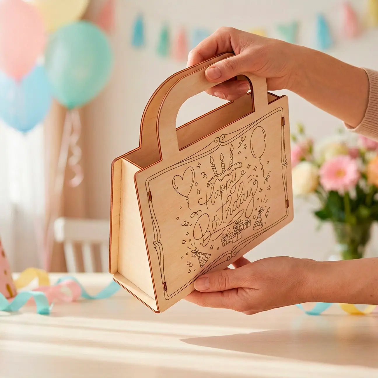 Gift Bag SVG Bundle, 5 Laser Cut Boxes