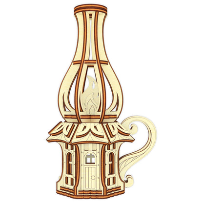 Oil Lamp Fairy House