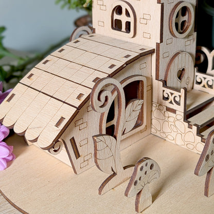 Mushroom fairy house