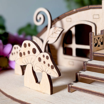 Mushroom fairy house