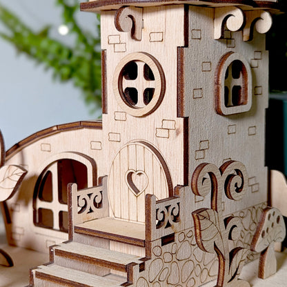 Mushroom fairy house