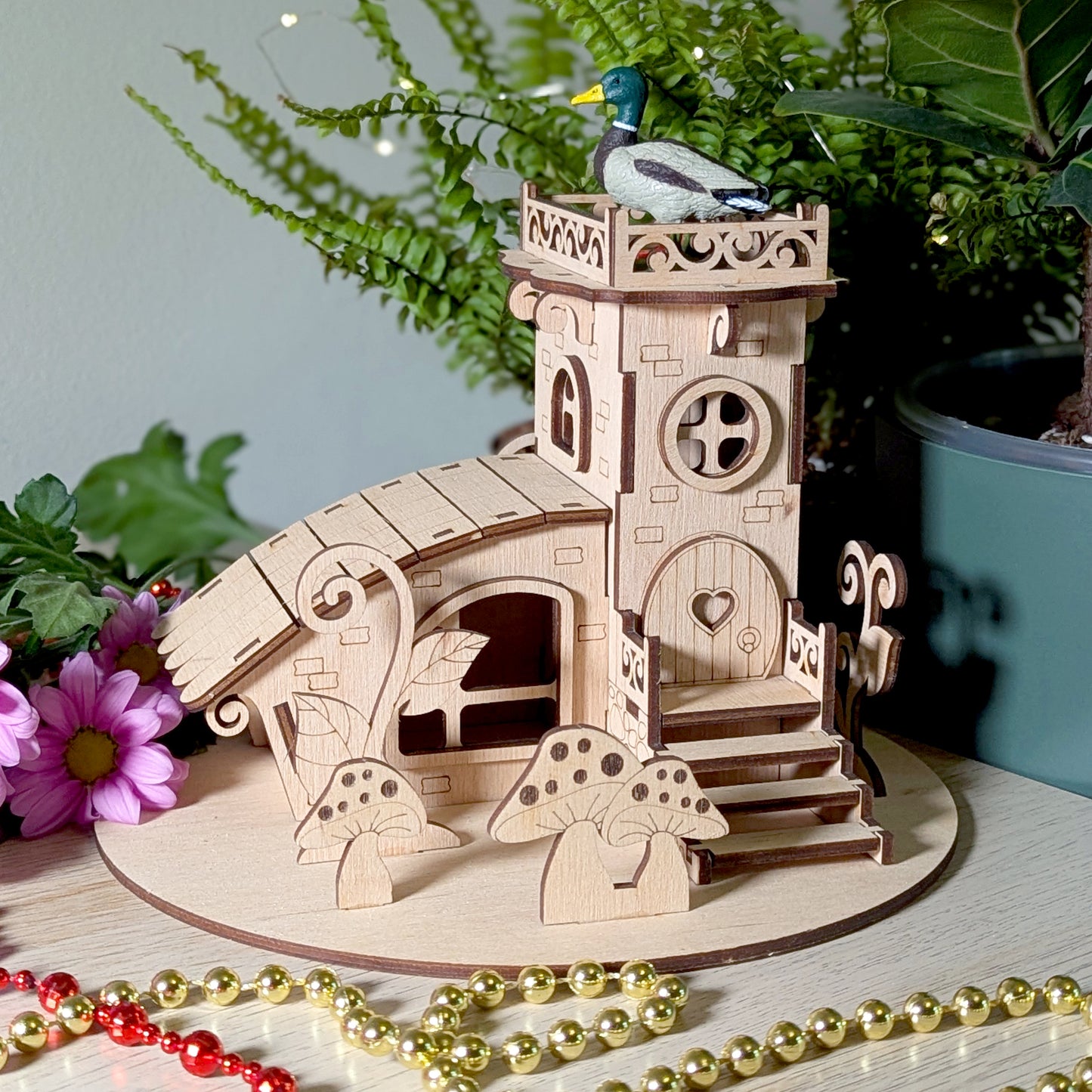 Mushroom fairy house