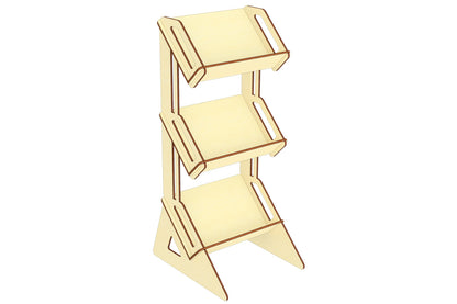 Laser cut project: 3-tiered tray with customizable compartments