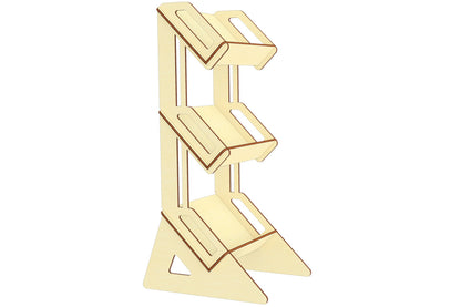 3-tiered tray design: laser cut plan for organized display