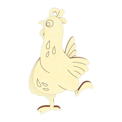 Easter Chicken Ornament - Set of 5 Hens