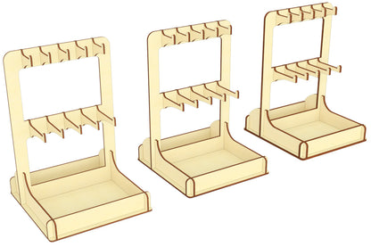 Laser cut design: Keychain Stand with stylish functionality.