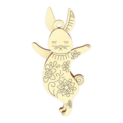 Easter Bunny Ornaments - Set of 5