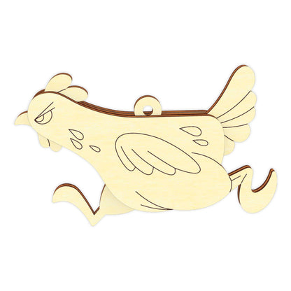 Easter Chicken Ornament - Set of 5 Hens