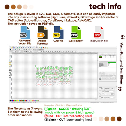 Monstruos de juegos de rol de fantasía para mesa - Archivo de corte láser SVG y DXF