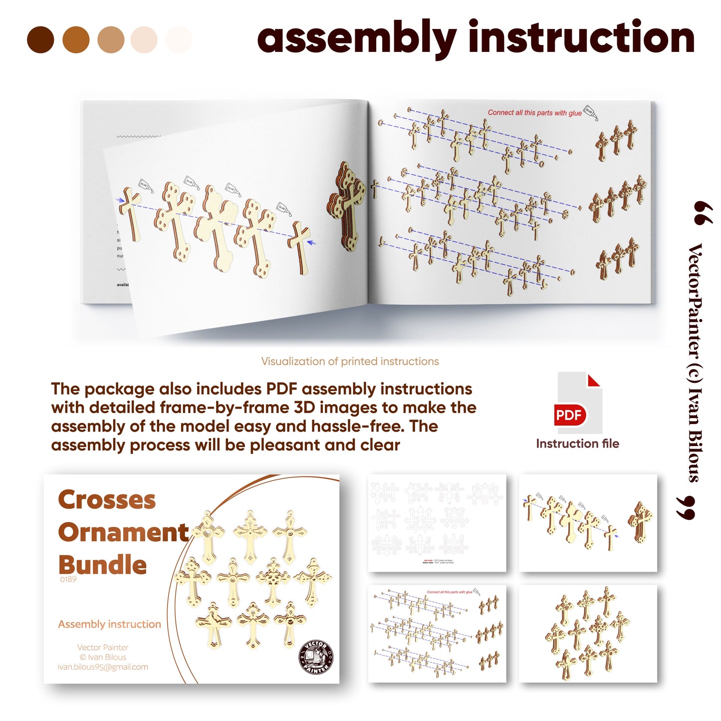 Christianity Crosses Bundle - Laser Cut File SVG & DXF