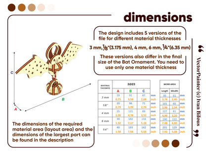 Halloween Bat Ornament