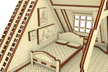 Dollhouse with Doll Furniture