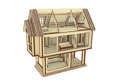 Dollhouse with Doll Furniture