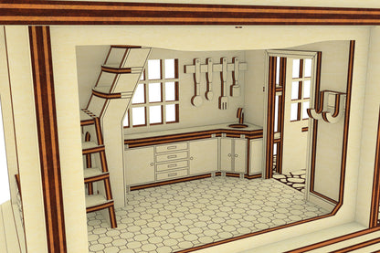 Dollhouse with Doll Furniture