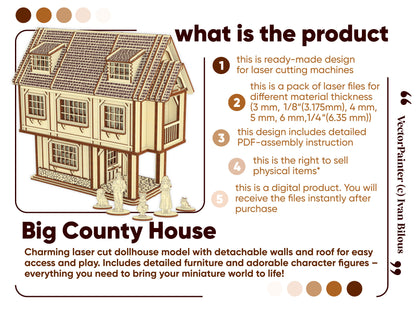 Dollhouse with Doll Furniture