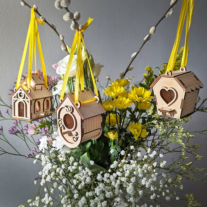Birdhouses 10 ornaments