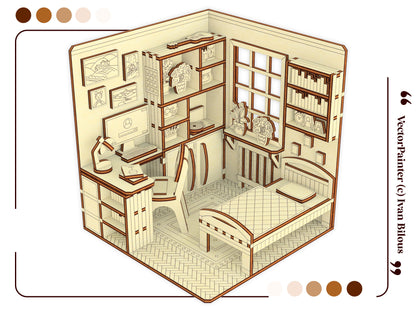 Book Nook - Dollhouse Bedroom