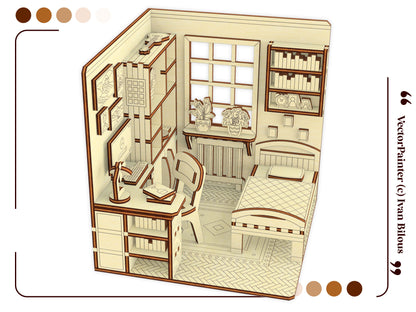 Book Nook - Dollhouse Bedroom