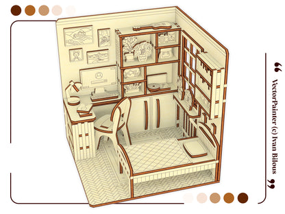 Book Nook - Dollhouse Bedroom