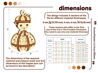 Halloween Cat in the Pumpkin Ornament