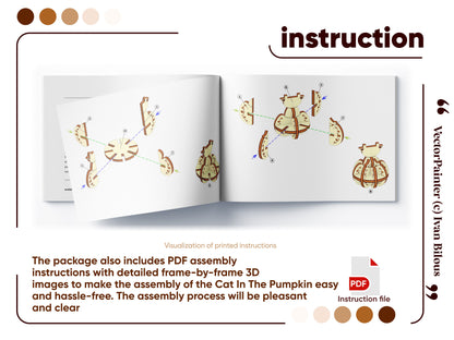 Halloween Cat in the Pumpkin Ornament