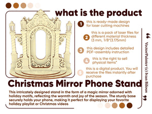 Christmas Mirror Phone Holder