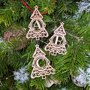 Christmas tree Letter ornaments