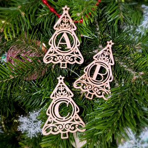 Christmas tree Letter ornaments