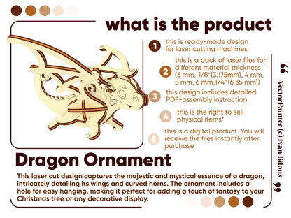 Baby Dragon Ornament