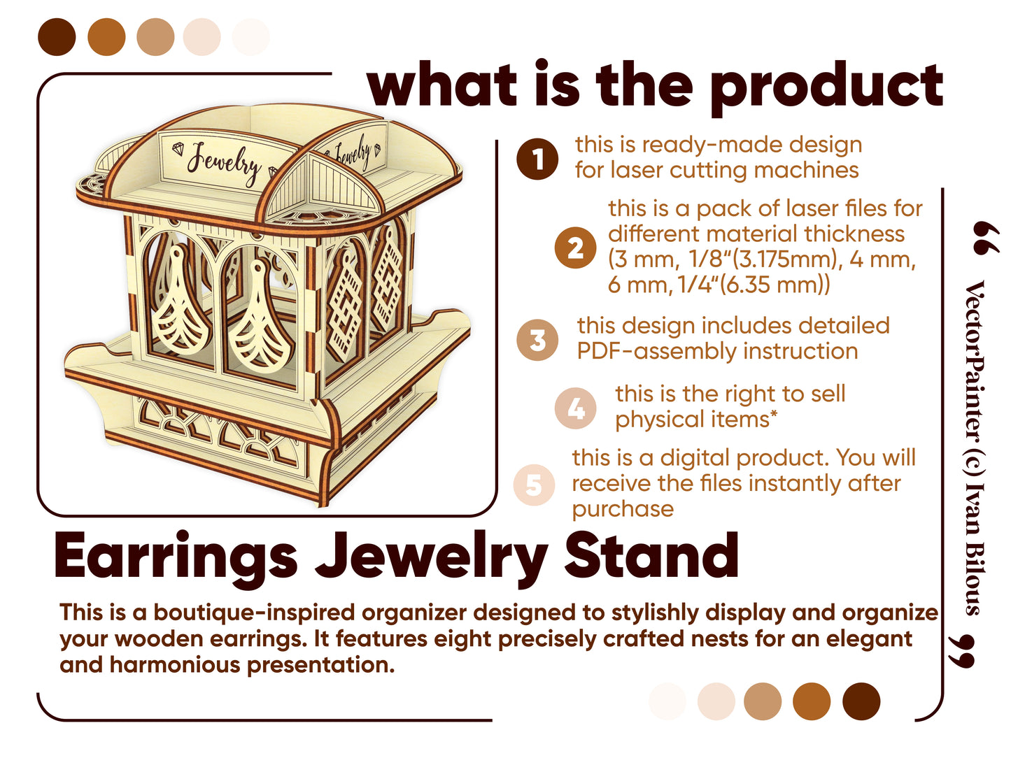 Earrings Jewelry Stand