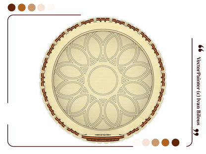 Box & Fence for Flower Pot #1