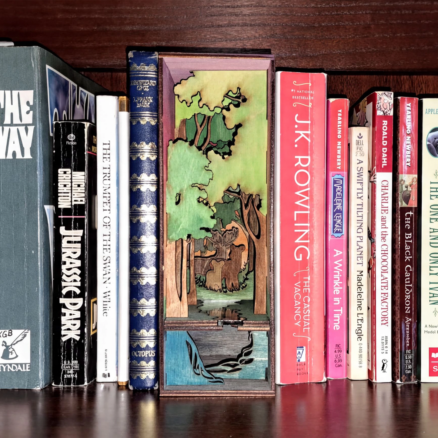 Nature Forest Book Nook Laser Cut File