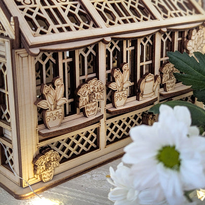 "Greenhouse" Box for sweets, Easter candy box