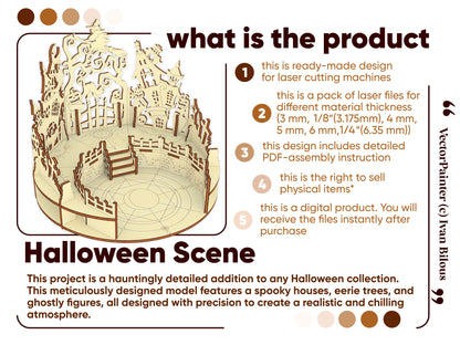 Halloween Scene (Shadow Lamp)