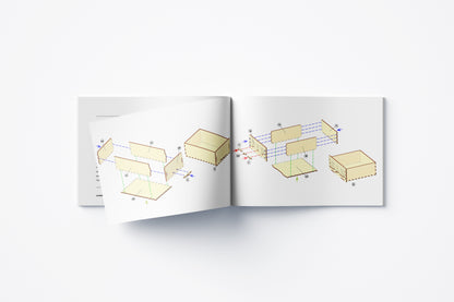 House with pull-out rooms-shelves