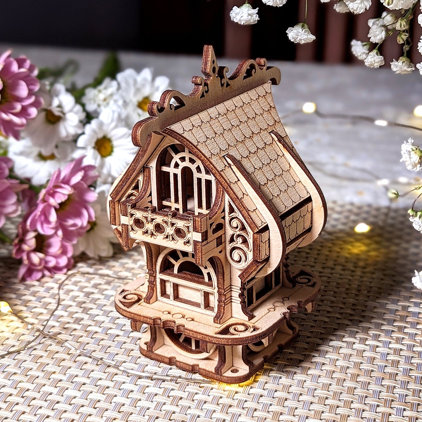 Fantasy Plant House - Small Elf House on Stake